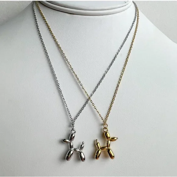 Dog Pendant Necklace Balloon Dog Necklace for Dog Lovers - Picture 5 of 8